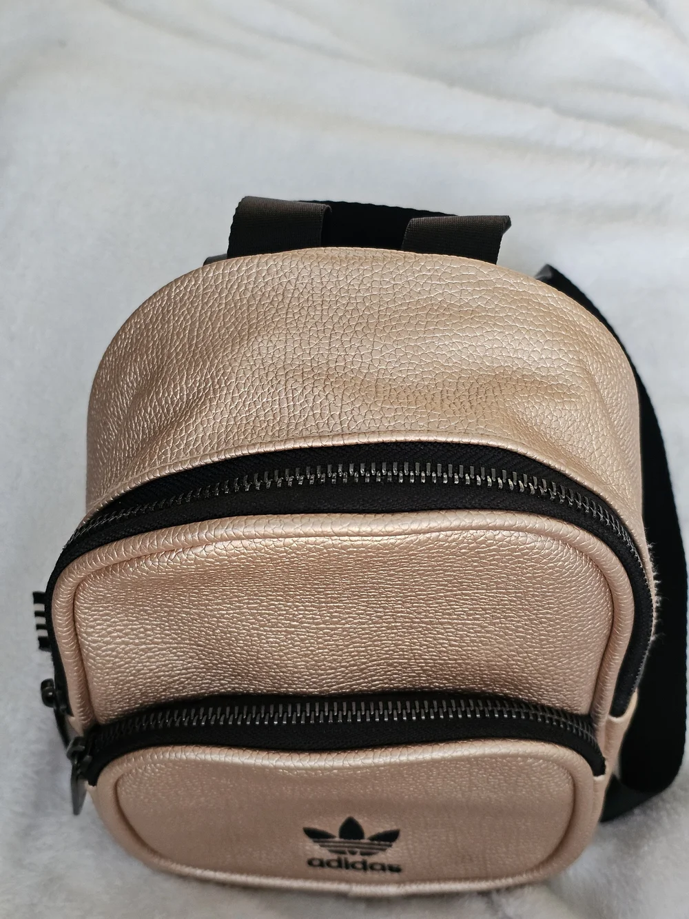 Adidas Originals Rose Gold Metallic Mini Backpack